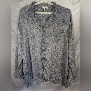 Sterling Majestic 100% SILK Size 2XT Button Down Pajamas